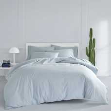 Now House By Jonathan Adler Otto Queen Duvet Cover Sheet Bonus Set (Light Pastel Blue, Queen)