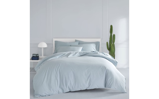 Now House By  Otto Queen Duvet Cover Sheet Bonus Set (Light Pastel Blue, Queen)