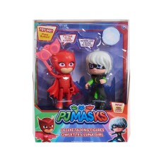 PJ Masks Talking Figure Stands 6″ Tall Set, Catboy vs Romeo 50194-3PQ
