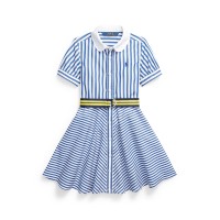 Polo Ralph Lauren Little Girls Striped Belted Shirtdress