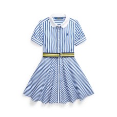 Polo Ralph Lauren Little Girls Striped Belted Shirtdress