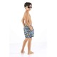 Printed, Solid & Fluorescent Colored Quick Dry Swim Shorts for Boys and Girls, Swim Trunks, Bathing Suits, Swimwear, Swim Shorts for Kids, Blue (Printed), 7-8T