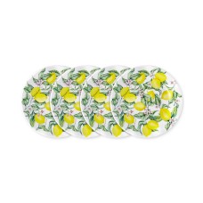 Q Squared Limonata 4-pc. Melamine 8″ Salad Plate Set