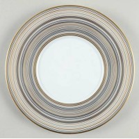 Raynaud Attraction Or Et Platine Assiette Plate 8 1/2