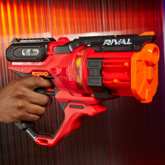 Rival Roundhouse XX 1500 Blaster With Clear Rotating Chamber To See The Rounds Inside