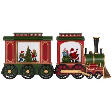 Santa Train LED Lighted Water Globe