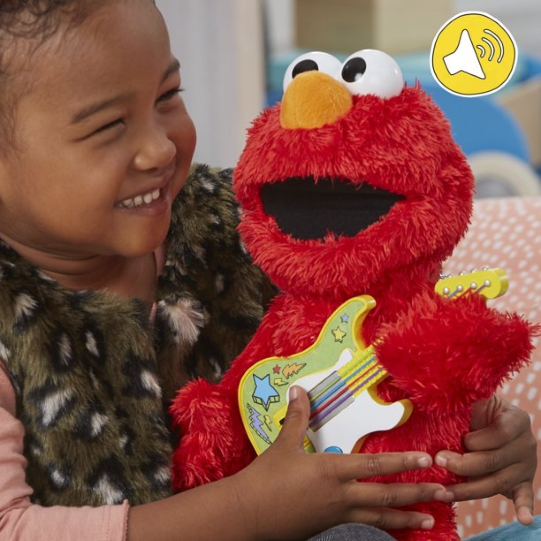 Sesame Street Rock & Rhyme Elmo Talking, Singing Plush Toy