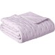 Super Soft Dot Embroidery Quilt Set (Full/Queen, Lilac)