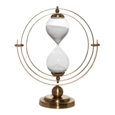 the Season Essentials Brushed Gold Sandtimer 14.5″H