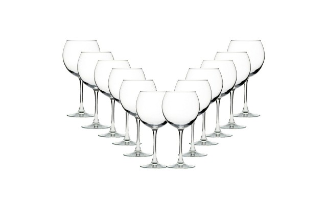  Classic Stemmed Red Wine Glass Set, Set of 12