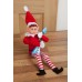  Christmas Elf Plush Toy Vinyl Face (Pack of 2)