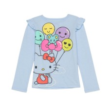 Toddler Girls Balloons Long Sleeve Tee- 3T