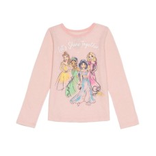 Toddler Girls Shine Princess Long Sleeve Tee