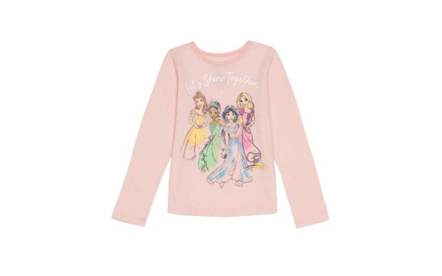 Toddler Girls Shine Princess Long Sleeve Tee