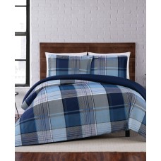 Truly Soft Trey Plaid Twin XL Duvet Set Bedding