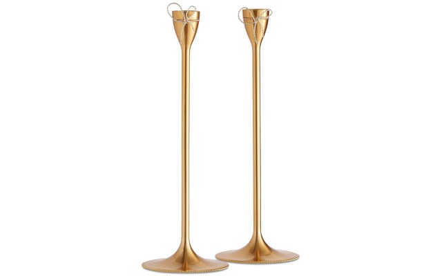  Love Knots Taper Candle Holder Pair