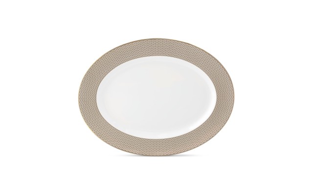  Lismore Diamond Oval Platter 15.5″