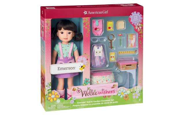 WellieWishers Emerson 14.5″ Doll and School Set – 4+