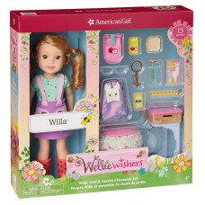 WellieWishers Willa 14.5″ Doll and School Set – 4+