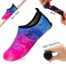Women's Flexible Aqua Socks, Swim Shoes, Summer Outdoor Shoes For Water Sports, Pool, Sea, Beach Activities, Tie-Dye Pink, 7-8