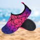 Women's Flexible Aqua Socks, Swim Shoes, Summer Outdoor Shoes For Water Sports, Pool, Sea, Beach Activities, Abstract Pink, 6-7