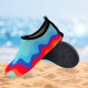Women's Flexible Aqua Socks, Swim Shoes, Summer Outdoor Shoes For Water Sports, Pool, Sea, Beach Activities, Blue/Orange, 7-8