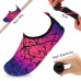 Women's Flexible Aqua Socks, Swim Shoes, Summer Outdoor Shoes For Water Sports, Pool, Sea, Beach Activities, Abstract Pink, 4.5-5.5
