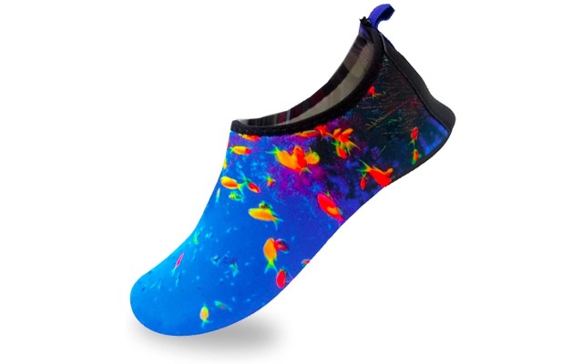 Women's Flexible Aqua Socks, Swim Shoes, Summer Outdoor Shoes For Water Sports, Pool, Sea, Beach Activities, Underwater, 4.5-5.5