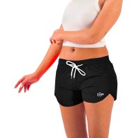 Women’s Solid Bright Colored Quick Dry Swim Trunks, Swimwear, Bathing Suits, Swimming Shorts for Women, Black, Medium