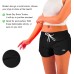 Women’s Solid Bright Colored Quick Dry Swim Trunks, Swimwear, Bathing Suits, Swimming Shorts for Women, Black, XX-Large