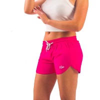Women’s Solid Bright Colored Quick Dry Swim Trunks, Swimwear, Bathing Suits, Swimming Shorts for Women, Pink, Large