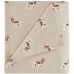  Cotton Flannel 4-Piece Queen Sheet Set, Tan Dog