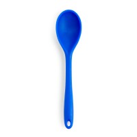 Aart Cook 10.5 Silicone Solid Spoon, Blue