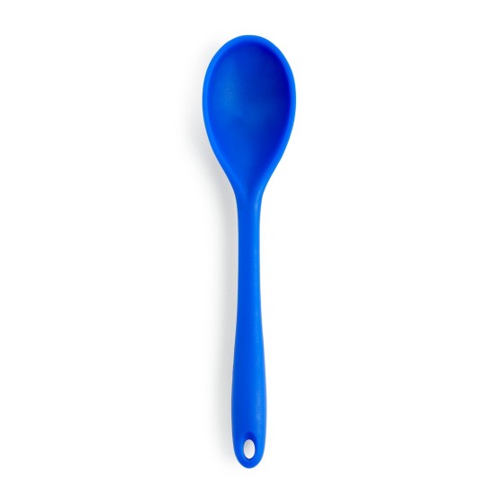 Aart Cook 10.5 Silicone Solid Spoon, Blue