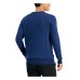  Men’s Solid V-Neck Cotton Sweater, Indigo Heather, Small