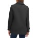  Ladies' Peacoat, Black, Large