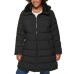  Ladies' Water Resistant Long Stretch Jacket, Black, 2X