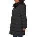  Ladies' Water Resistant Long Stretch Jacket, Black, 2X
