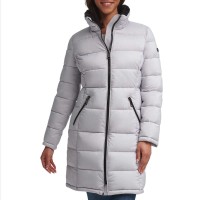 Andrew Marc Women's Parka, Grey, Grey, XX-Large