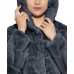  Jill Hooded Faux-Fur Coat, Gray, XL