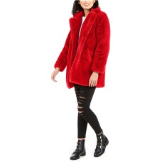 Apparis Womens Eloise Faux Fur Notch Collar Coats