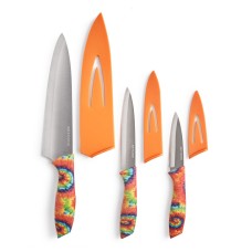 Art & Cook 6-Pc. Chef’s Cutlery Set with Tie-Dye Handles