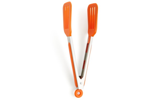  9″ Silicone Slotted Turner Tongs