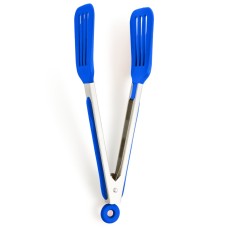 Art & Cook 9″ Silicone Slotted Turner Tongs