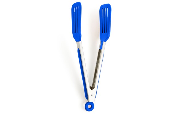  9″ Silicone Slotted Turner Tongs