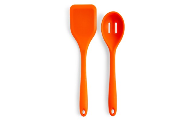 Art & Cook Silicone Solid Turner & Slotted Spoon, Set of 2