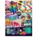  60 Corrugated Cardboard Blocks for Kids, 4 Fun Games
