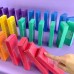  60 Corrugated Cardboard Blocks for Kids, 4 Fun Games