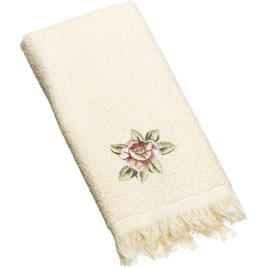 ® Rosefan Bathroom Collection, Natural, Fingertip Towel