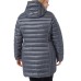  Ladies' Lightweight Fixed Hood Down Jacket, Gray, 2X